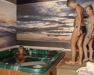 Ever take a peek in an all female mature sauna